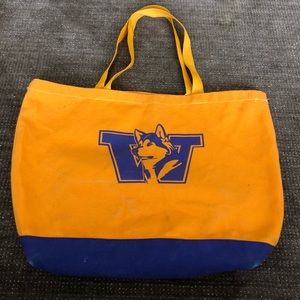 Vintage University of Washington Canvas Tote